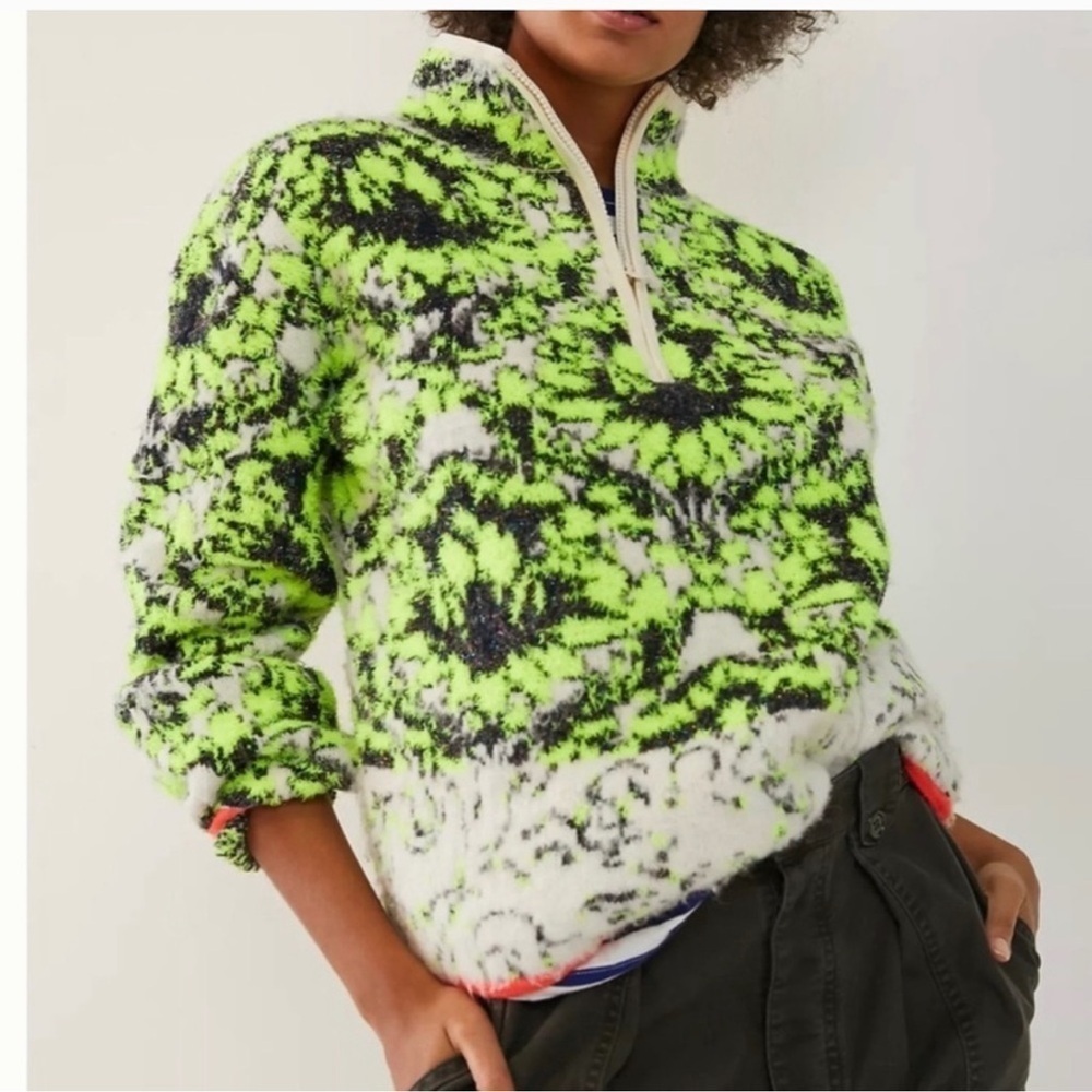 Antropologie Cristina Flauschiger Fleece-Pullover